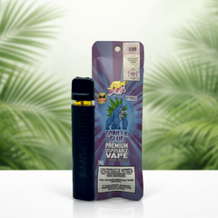 Gorilla Glue premium disposable vape with packaging on a white background